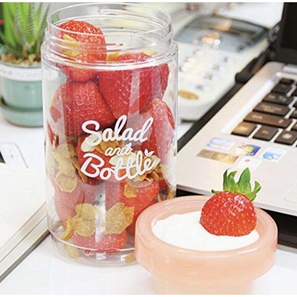 Komax Salad Bottle Set of 2 Leak Proof Salad Sauce Dressing Container BPA‎ Free - Picture 15 of 15